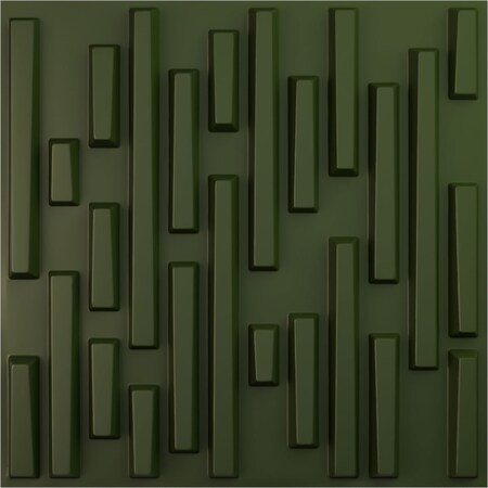 Ekena Millwork 19 5/8in. W x 19 5/8in. H Staggered Brick EnduraWall Decorative 3D Wall Panel Covers 2.67 Sq. Ft. WP20X20SBGCG